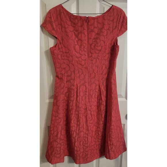 Christopher & Banks  Lined Floral Design Cap Sleeves Pink‎ Dress Size 10 - Picture 4 of 12